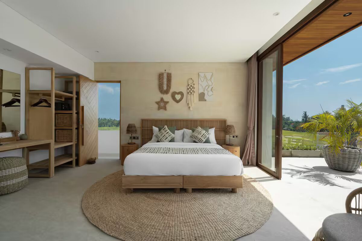Schlafzimmer mit Ausblick